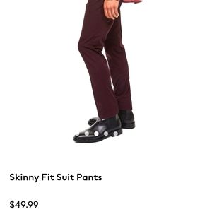 Skinny Fit Suit Pants